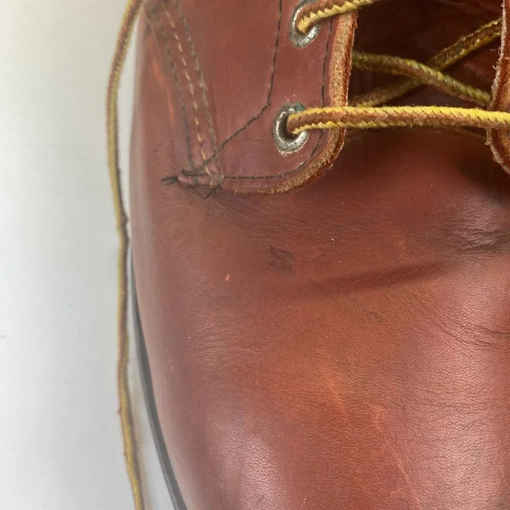 Vtg OXBLOOD STEEL TOE USA RED WING‎ CHORE WORK BOOTS Men’s Size 15B